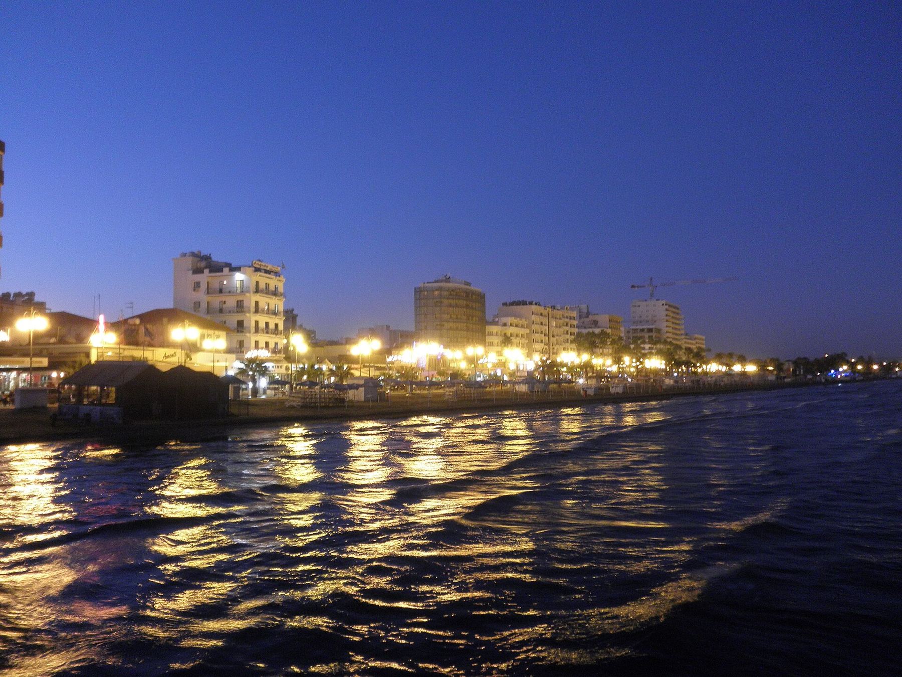 Larnaca promenade at sunset, Cyprus