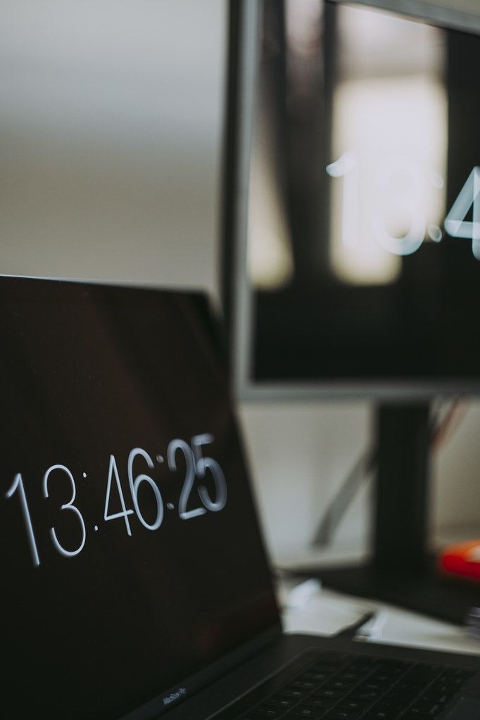 A calm, organised workspace